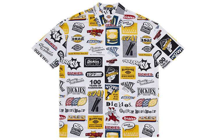 Dickies Dickies Shirts Unisex White Lapel Moderate