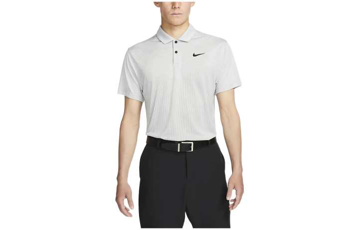 Nike Nike Polo Shirts Men's Gray Polo Collar Moderate Straight Fit
