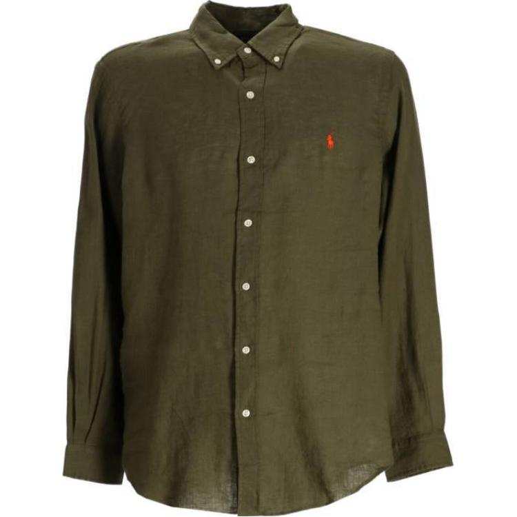 Polo Ralph Lauren Shirt Custom Slim Fit Men's Green