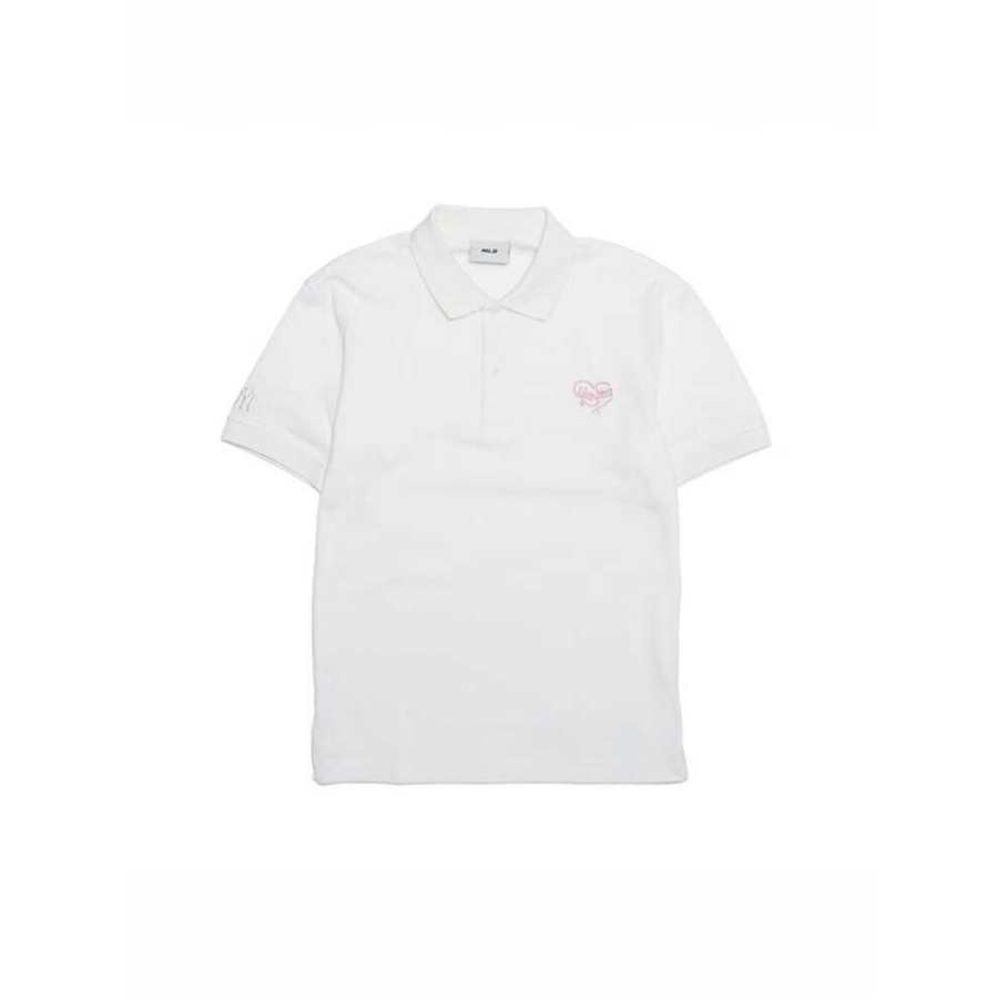 MLB New York Yankees SS25 Polo Shirt Unisex Ivory