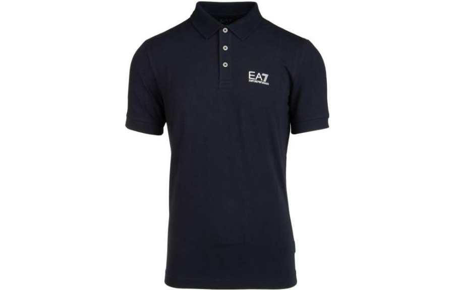EMPORIO ARMANI EA7 SS22 Polo Shirt Men's Navy Blue