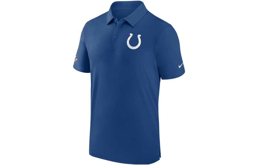 Nike Nike Polo Shirts Men's Blue Polo Collar Moderate Straight Fit