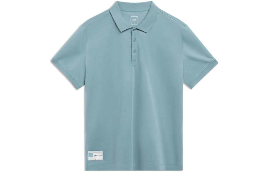 Li-Ning Li Ning Polo Shirt Men's Cyan Bronze