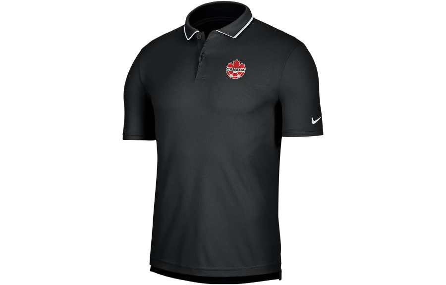Nike Nike Polo Shirts Men's Black Polo Collar Moderate Straight Fit