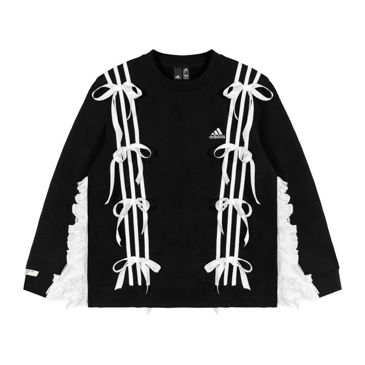 Adidas Adidas Sweatshirts Unisex Black Crew Neck Moderate Regular