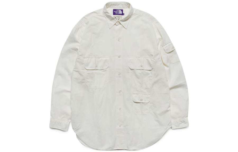 THE NORTH FACE PURPLE LABEL Shirt Unisex Ivory White