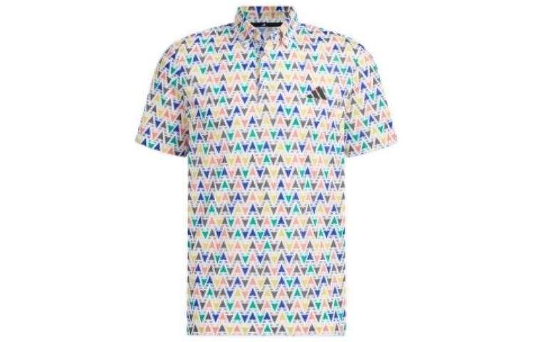 Adidas Adidas Polo Shirts Men's White Polo Collar Moderate Straight Fit