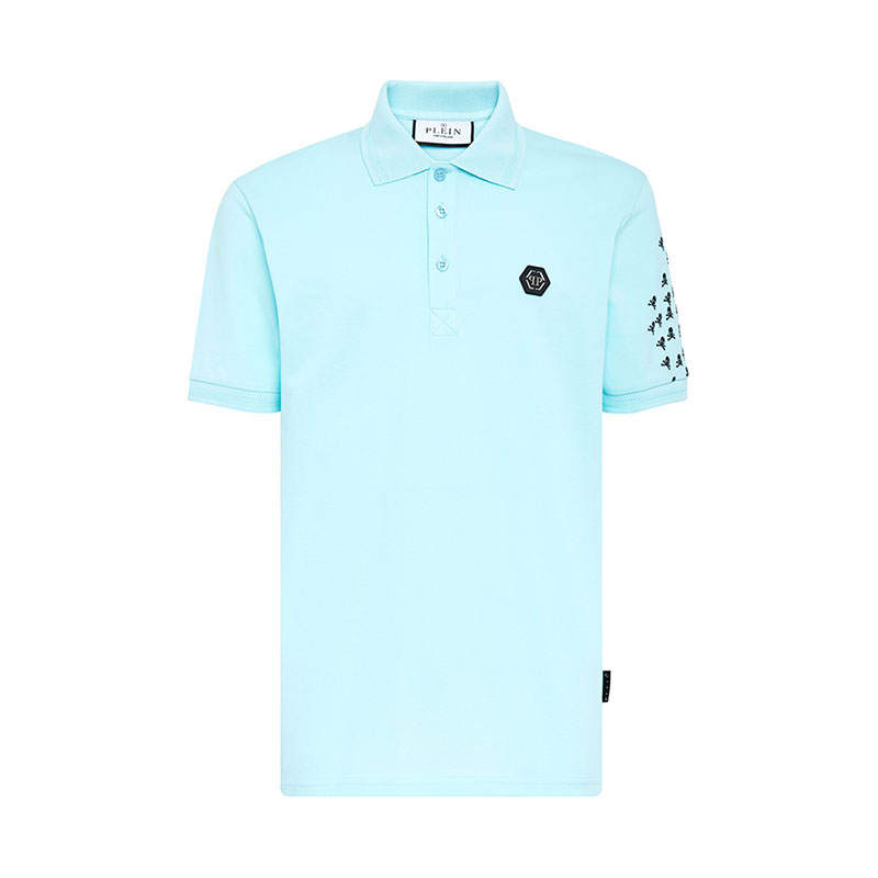 Philipp Plein Skull and Bones cotton polo shirt