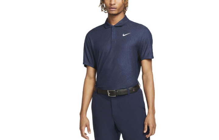 Nike Nike Polo Shirts Men's Thunder Blue Polo Collar Moderate Straight Fit