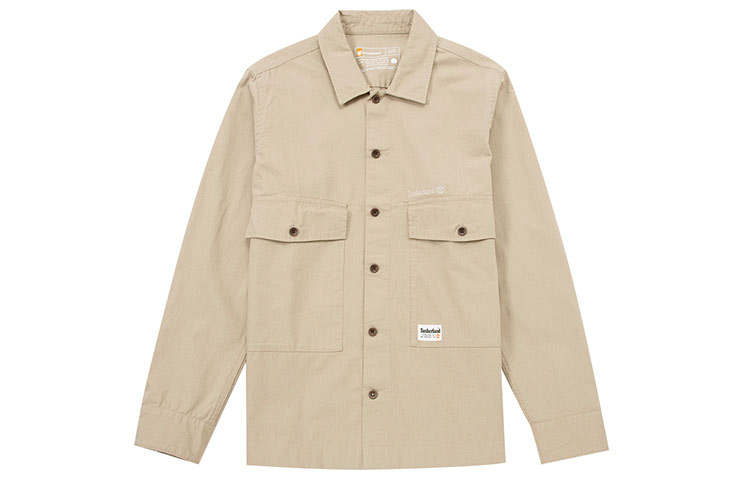 Timberland Shirts Men's Khaki Lapel Moderate Other