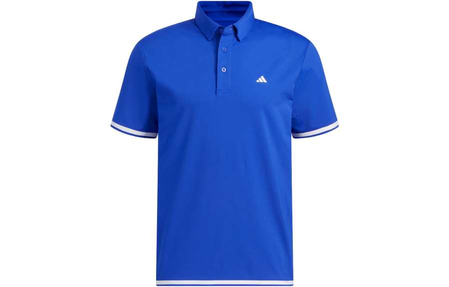 Adidas Adidas Polo Shirts Men's Bright Blue Polo Collar Moderate Straight Fit