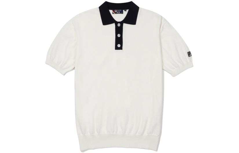 FILA Polo Shirts Men's White Polo Collar Moderate Other