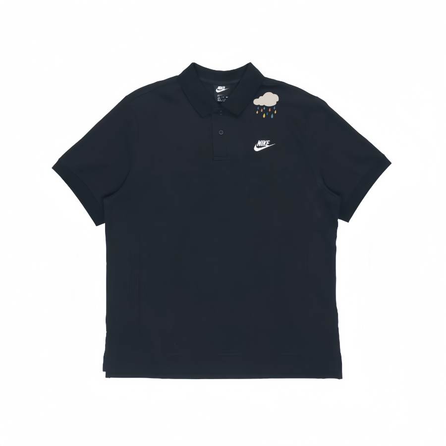 Nike Nike Polo Shirts Unisex Black Polo Collar Moderate Straight Fit