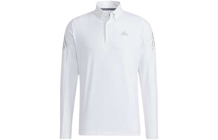 Adidas Adidas Polo Shirts Men's White Polo Collar Moderate Straight Fit