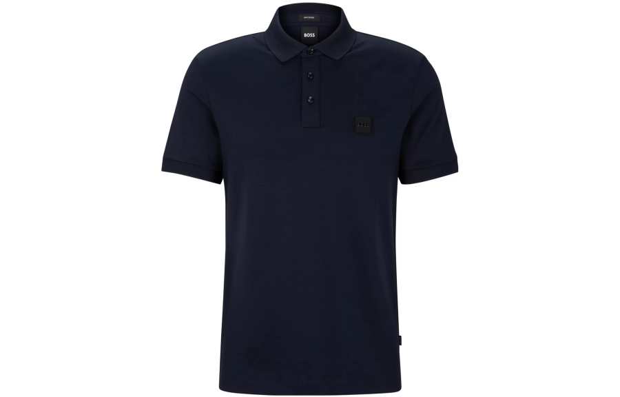 HUGO BOSS 【Best of: PromotionsPrevious Season】logo-patch cotton polo shirt