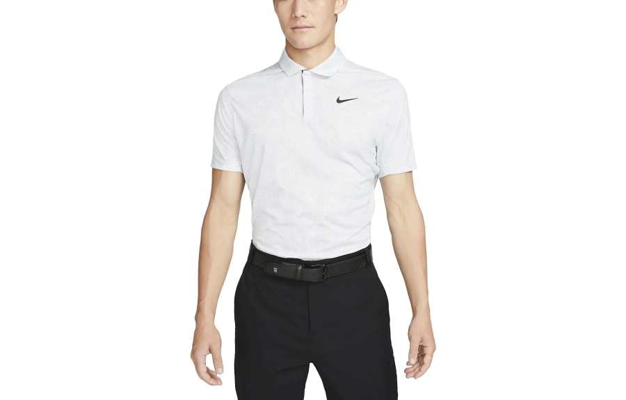 Nike Nike Polo Shirts Men's Light Smoke Gray Polo Collar Moderate Straight Fit