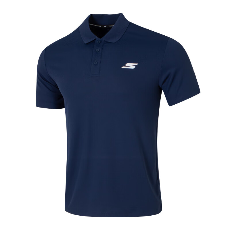 Skechers Polo Shirt Men's Navy Blue