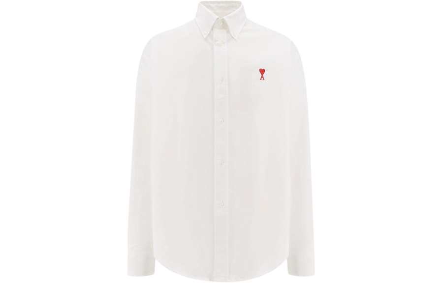 AMIPARIS Ami Paris Logo embroidered Poplin Shirt