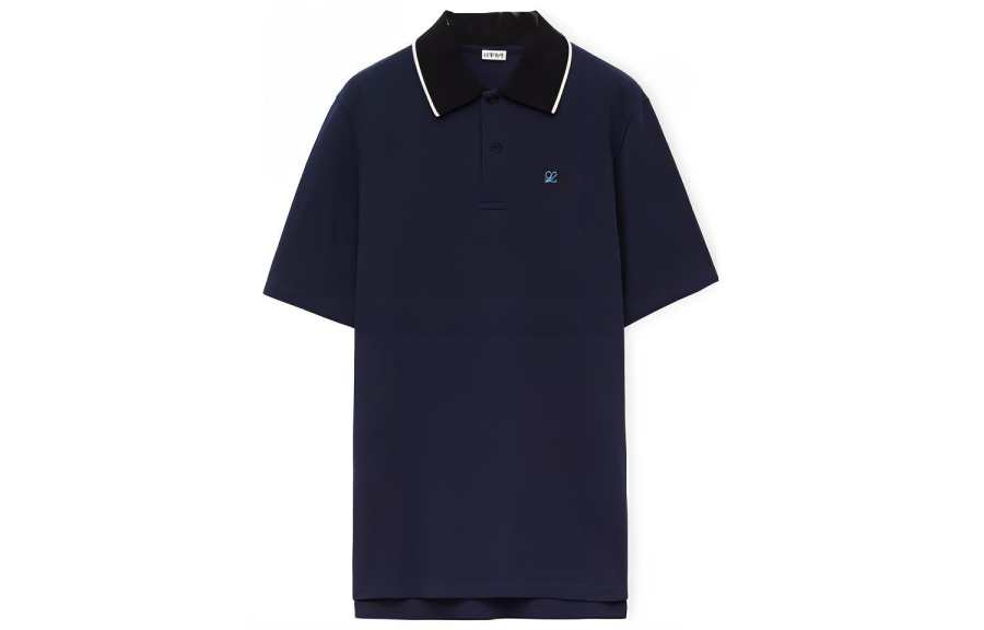 Loewe Anagram-embroidered cotton polo shirt
