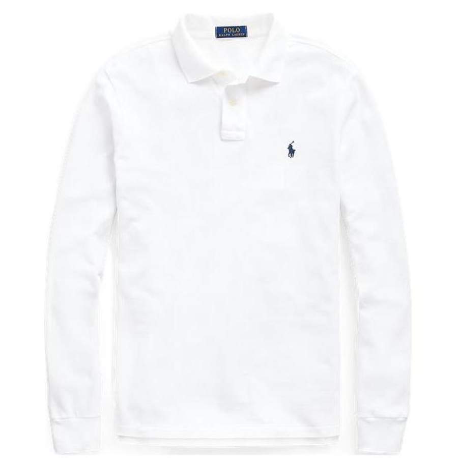 Polo Ralph Lauren Polo Shirt Custom Slim Fit Men's White