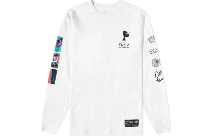 Nike Nike Sweatshirts Men's White Crew Neck Moderate Regular