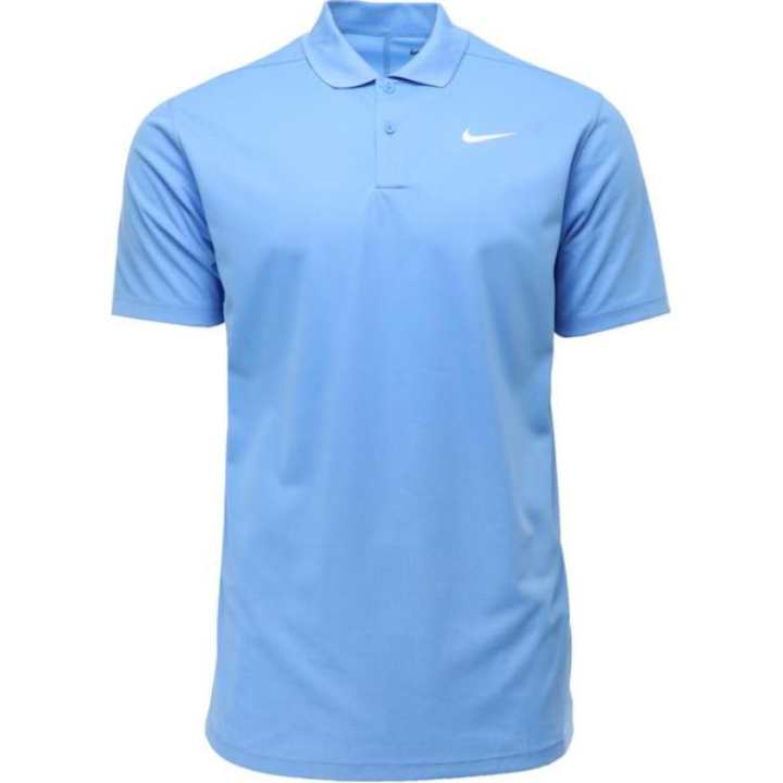 Nike Nike Polo Shirts Men's Sky Blue Polo Collar Moderate Straight Fit