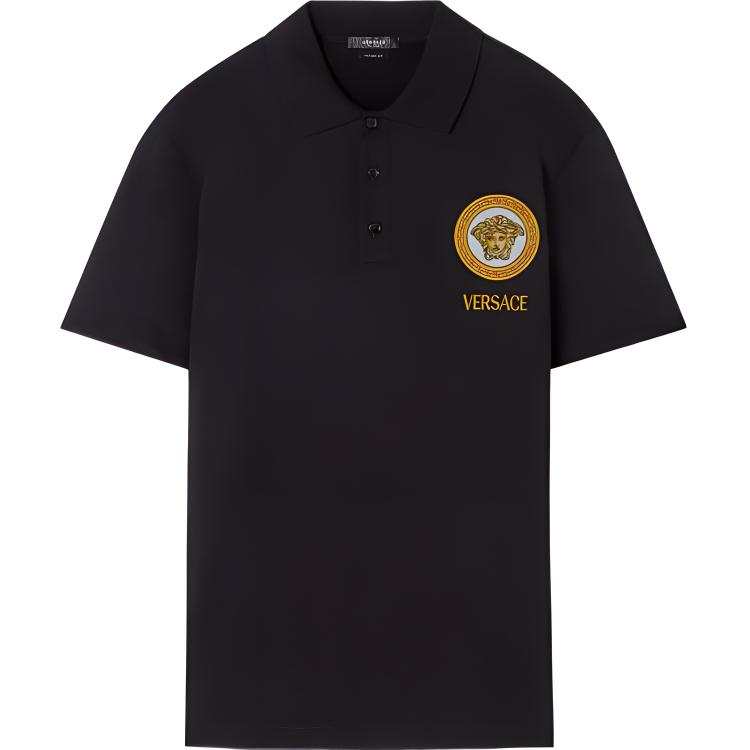 VERSACE VERSACE FW22 Polo Shirt Men's Black