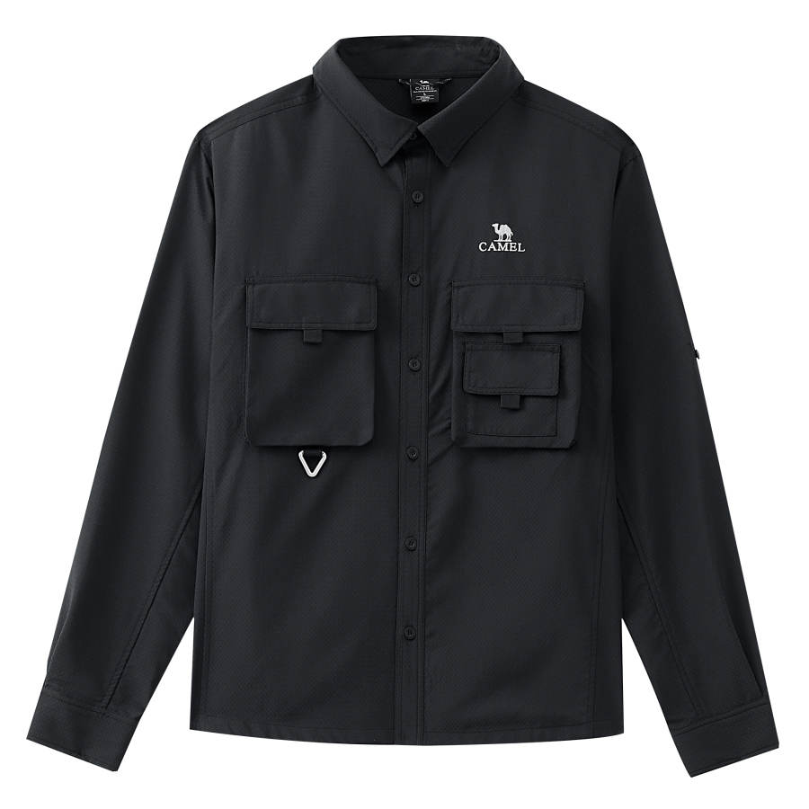 CAMEL CAMEL Urban Function Series Shirt Spring Summer Men's Phantom Black