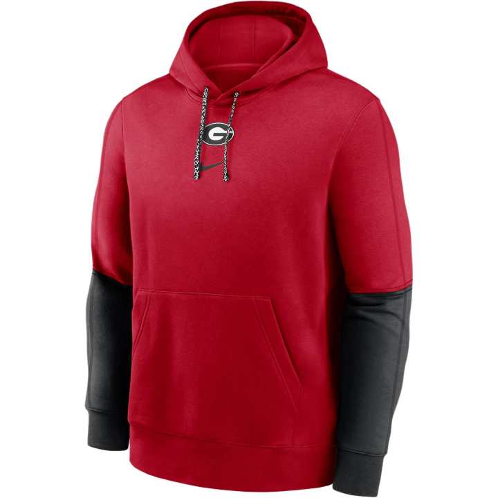 Nike Nike Georgia Bulldogs Sideline Team Issue Club Men's Nike College Pullover Hoodie