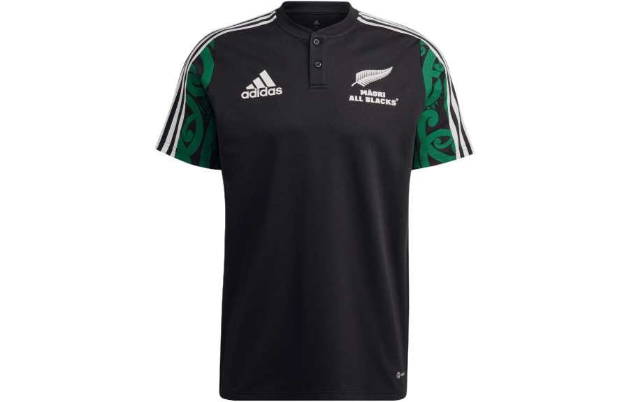 Adidas Adidas Polo Shirts Men's Black Crew Neck Moderate Straight Fit