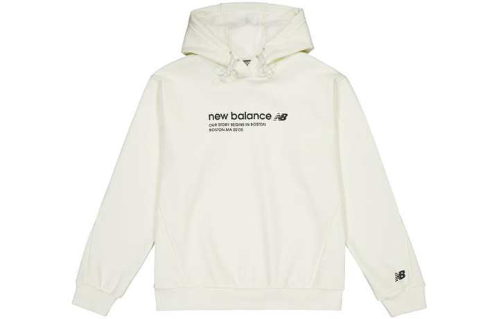 New Balance New Balance Sweatshirts Men's White Hooded Moderate Regular