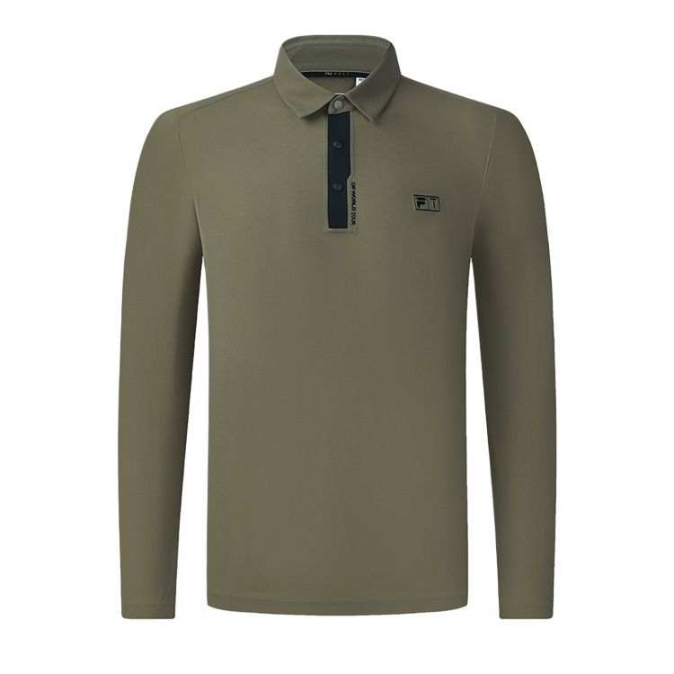 FILA Golf Polo Shirt Men's Brown Earth Khaki