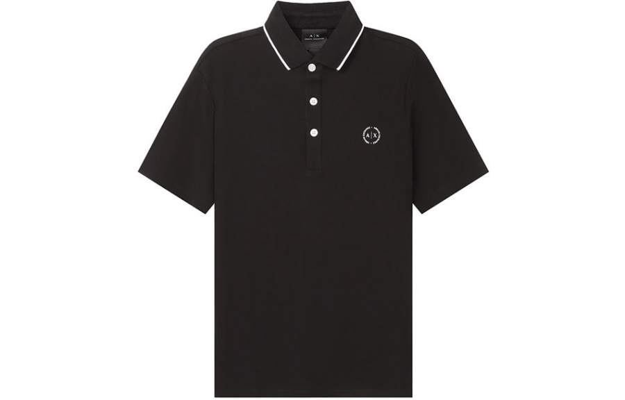 Armani Exchange logo-print polo shirt