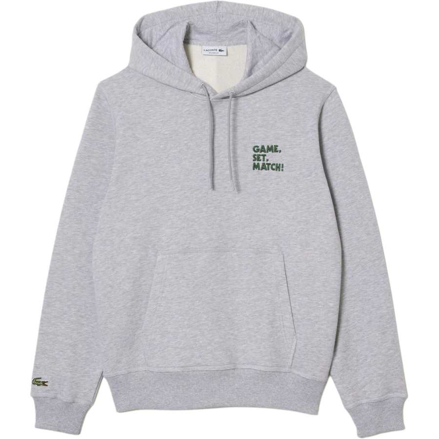 LACOSTE Slogan-print Cotton Hoodie