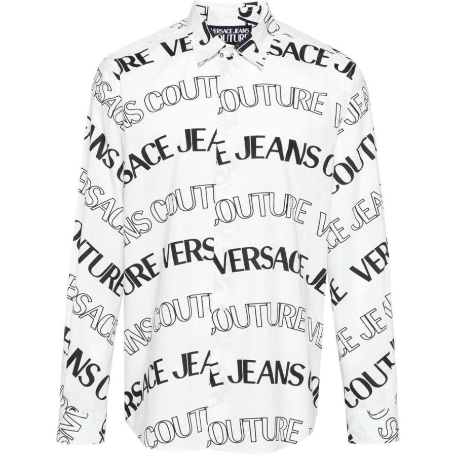 VERSACE JEANS COUTURE Logo print Cotton Shirt