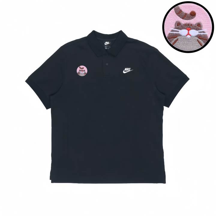 Nike Nike Polo Shirts Unisex Black Polo Collar Moderate