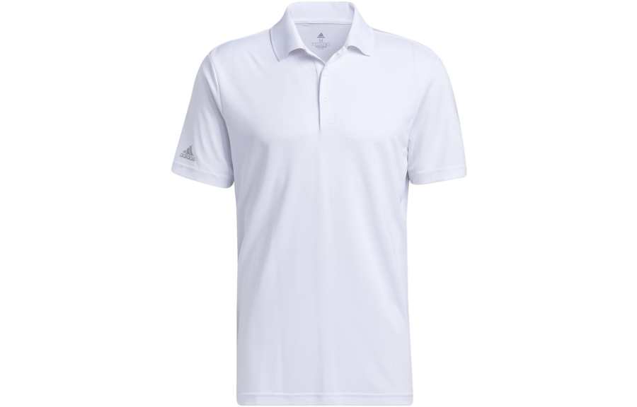 Adidas Adidas Polo Shirts Men's White Polo Collar Moderate Straight Fit