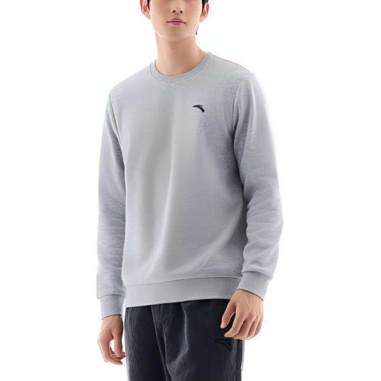 Anta Variety Training Collection Sweatshirt Men's BC17 Gray Heather Gray