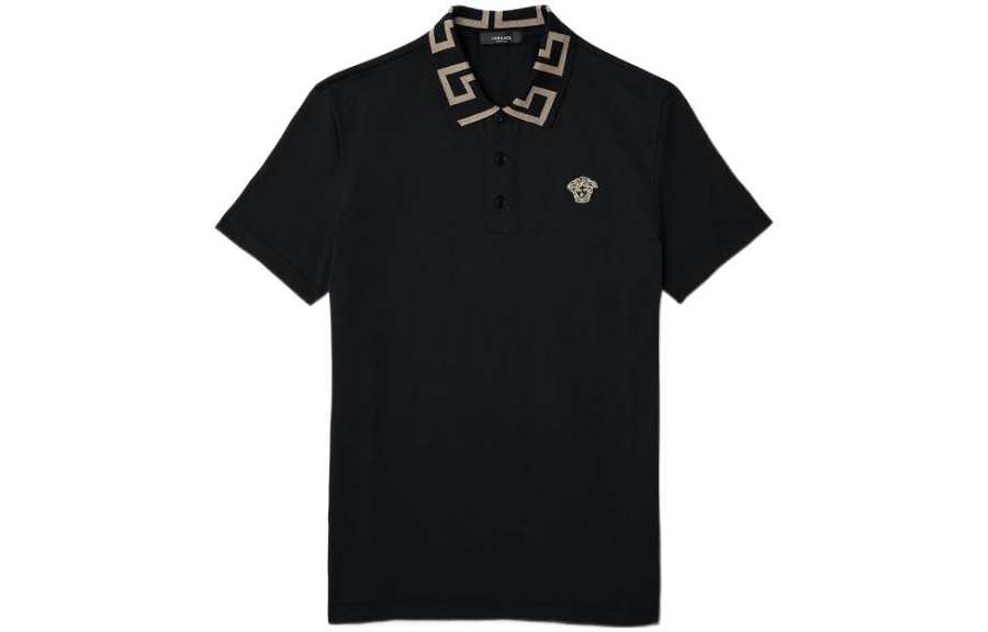 VERSACE FW22 Polo Shirt Men's Black