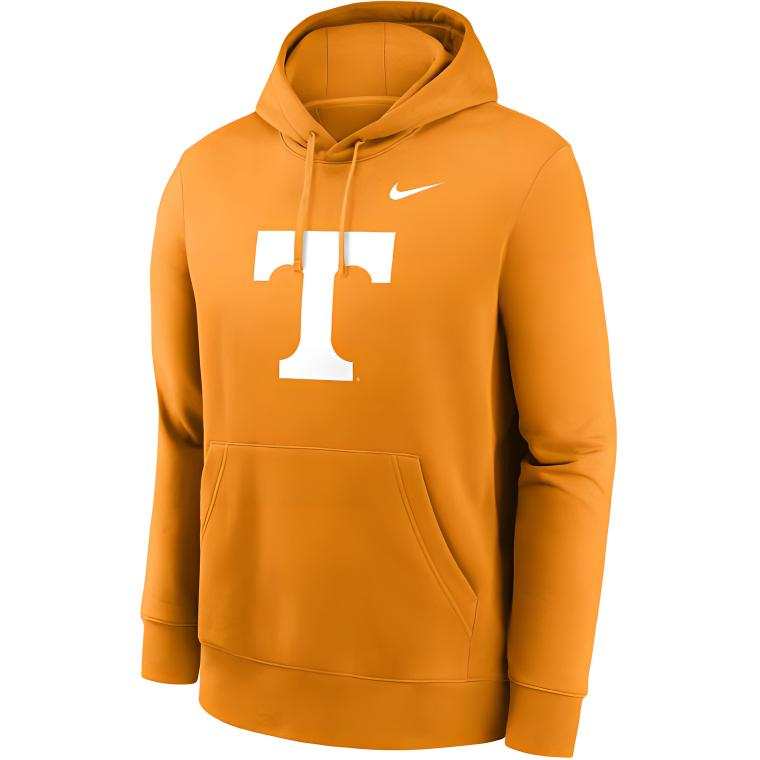 Nike Nike Tennessee Volunteers Primetime Evergreen Club Primary Logo Men's Nike College Pullover Hoodie