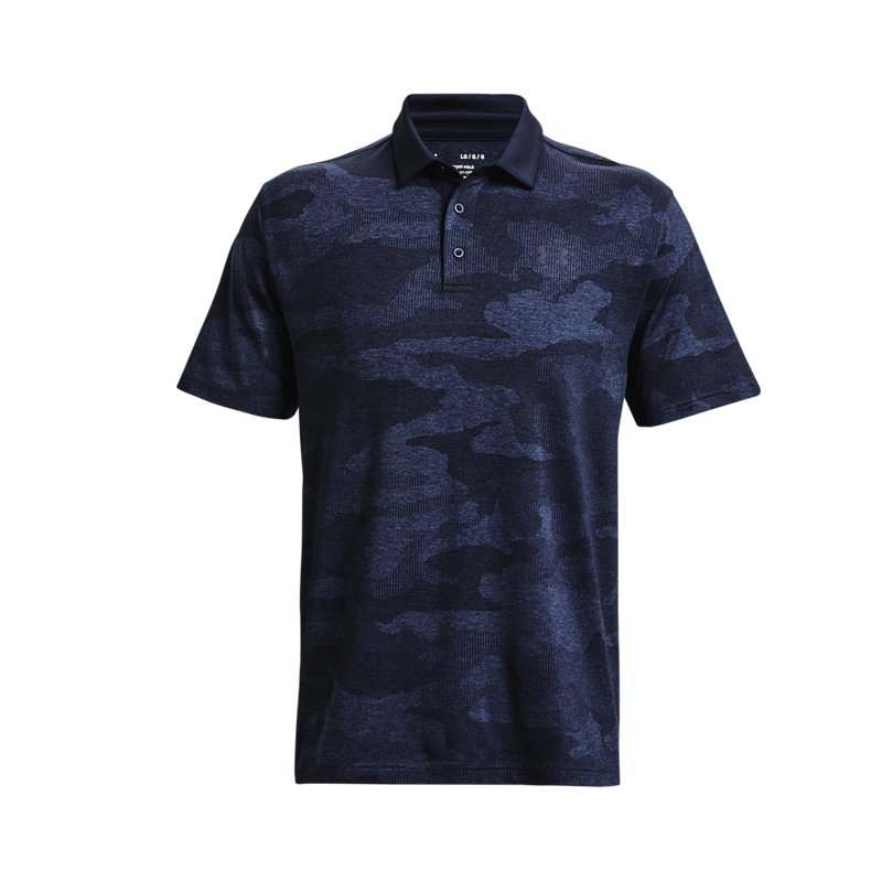 Under Armour Playoff 2.0 Polo Shirts Men's Blue Polo Collar Moderate Straight Fit