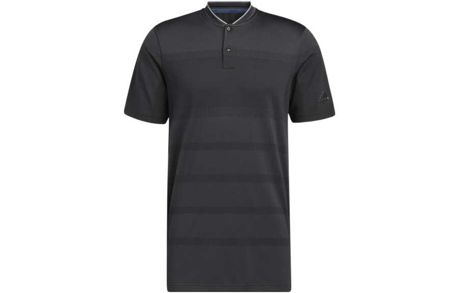 Adidas Adidas Polo Shirts Men's Carbon Black Polo Collar Moderate Straight Fit