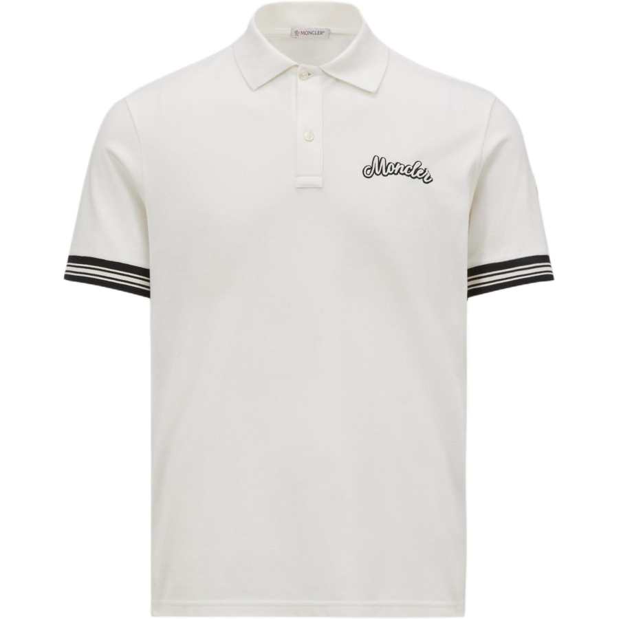 Moncler Logo Embroidered Short Sleeved Polo Shirt