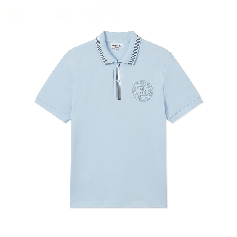 LACOSTE LACOSTE Badge Print Polo Shirt