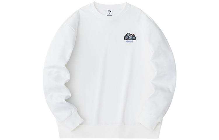 Anta Life Collection Sweatshirt Unisex Ivory White