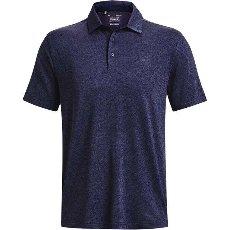 Under Armour Polo Shirts Men's Dark Blue Polo Collar Moderate Straight Fit
