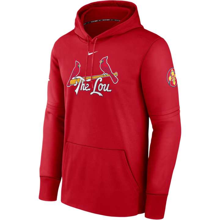 Nike Nike St. Louis Cardinals City Connect Practice Men's Nike Therma Mlb Pullover Hoodie