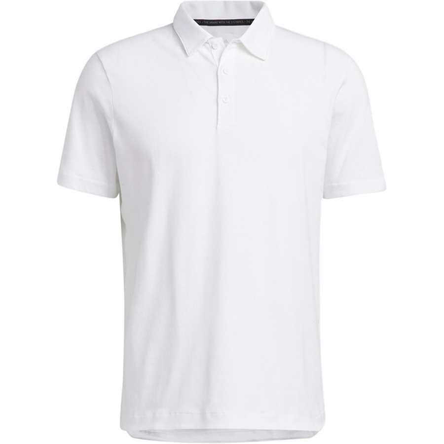 Adidas Adidas Polo Shirts Men's White Polo Collar Moderate Straight Fit