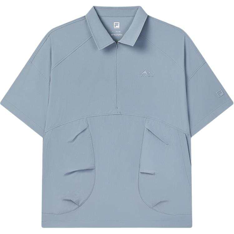FILA Fitness Polo Shirt Men's Warehouse Mist Blue
