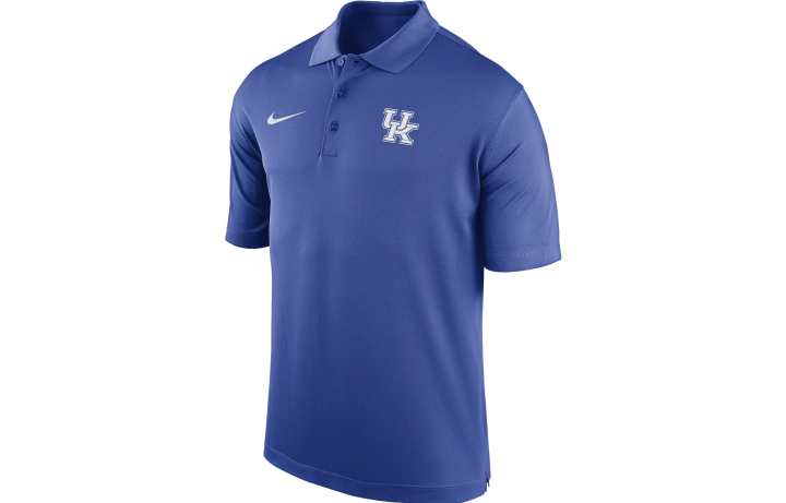 Nike Nike Polo Shirts Men's Blue Polo Collar Moderate Straight Fit